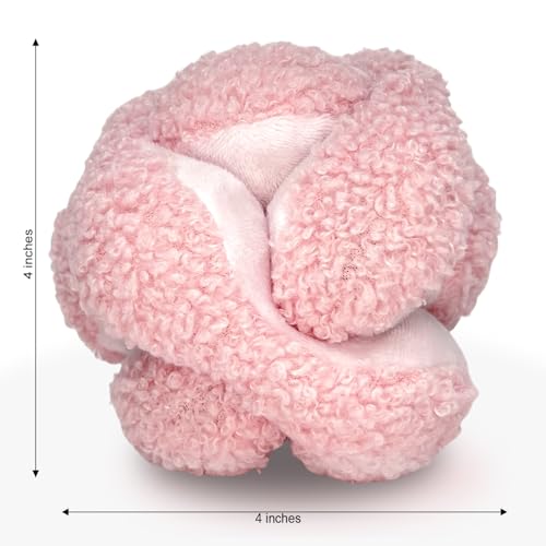 Pink Snuffle Knot Interactive Dog Toy 4” Puzzle Ball (Small / Pink)