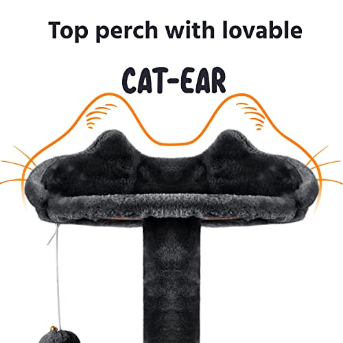70in Multi Level Sturdy Cat Tree (Black / 70in)