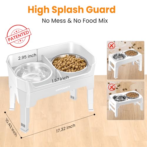 Elevated Dog Bowls (Light Grey / Large)