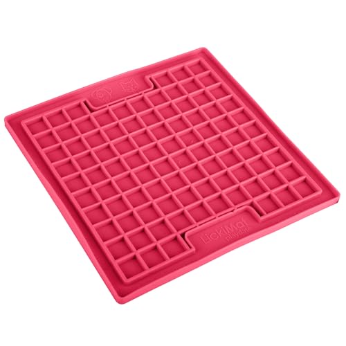 Classic Playdate Slow Feeder for Dogs Lick Mat Boredom Anxiety Reducer Perfect for Food Treats Yogurt Liquid Food Peanut Butter Fun Alternative to a Slow Feed Dog Bowl (Pink)