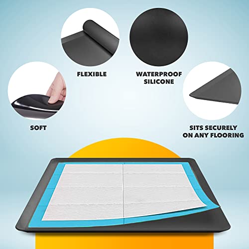 Dog Pee Pad Holder (Black / 2 Pack)