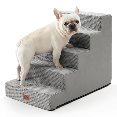 Dog Stairs for Small Dogs (Grey / 19.7x29.5x23.6 inch)