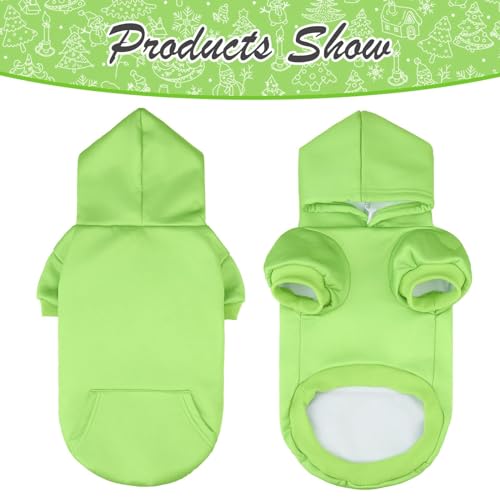 Dog Hoodie for Large Medium Small Dogs (Green / Large)