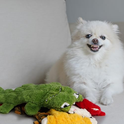 5 PCS No Stuffing Crinkle Dog Squeaky Toys (5 Pcs Multi-squeakers)