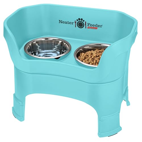 Neater Feeder Deluxe Mess (Large + Standard Bowl / Aquamarine)