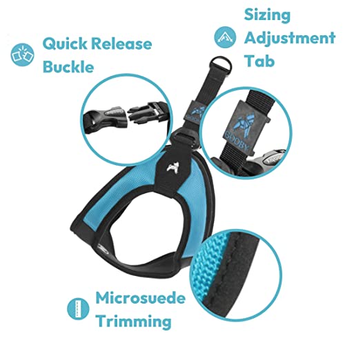 Escape Free Easy Fit Dog Harness (Small chest (16~19.25") / Blue)