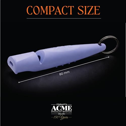 Alpha 210.5 Professional Dog Training Whistle with Lanyard. Enhanced Ergonomic Grip. BPA (Violet/Black)