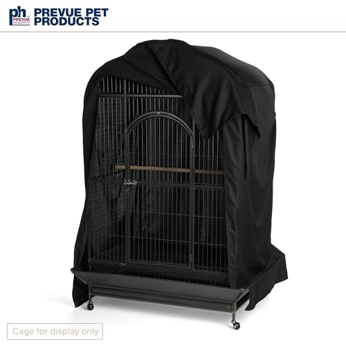 Extra Large Bird Cage Cover (Black / 50.0"L x 40.0"W x 69.0"H)