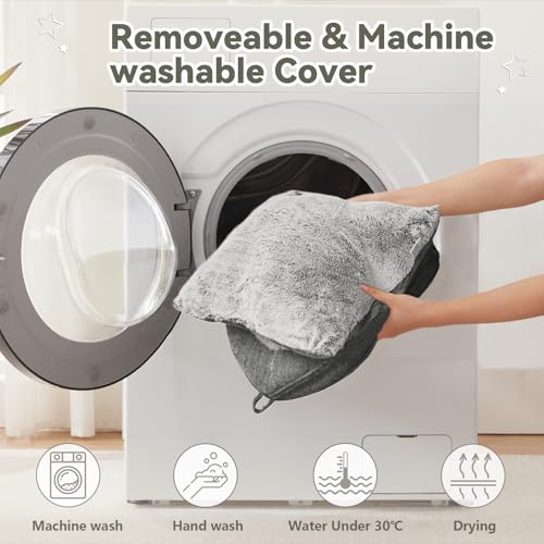 Cat Bed Cave Cat Beds for Indoor Cats (Grey / 15"D x 15"W x 15"H)