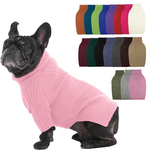 Small Dog Sweater (Pink / Large)