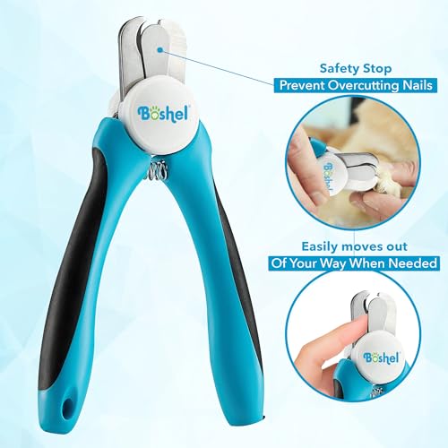 Large Dog Nail Clippers with Safety Guard to Avoid Over (Large/Medium)