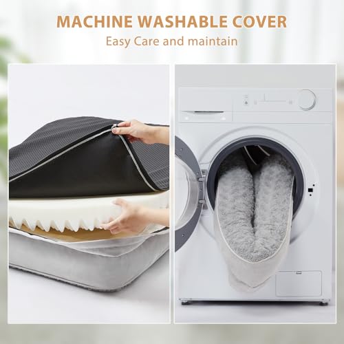 Orthopedic Washable Dog Bed (Silver Grey / 42.0"l x 30.0"w x 7.5"th)