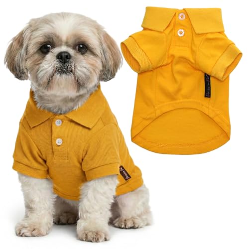 Dog Polo Shirt (M / Yellow Polo)