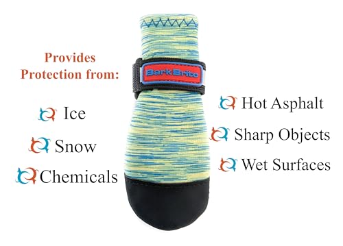 All Weather Neoprene Paw Protector Dog Boots with Reflective Straps in 5 Sizes! (Small)