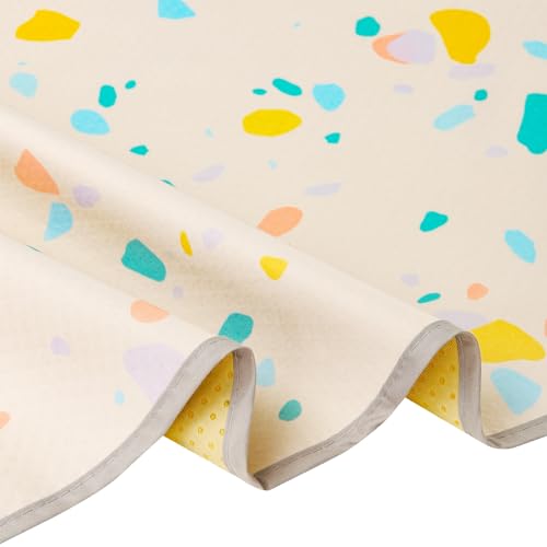 Splat Mat for Under High Chair (Beige)