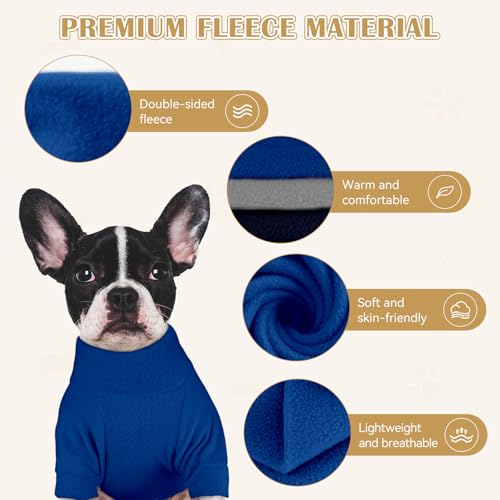 3 Pack Dog Sweaters for Large Dogs (X-Large / Gray Royal Blue Navy)