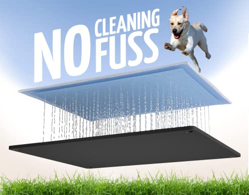 Dog Pee Pad Holder Tray Fits for 30” x 23” Pee Pads (30 x 23 Inches / Black)