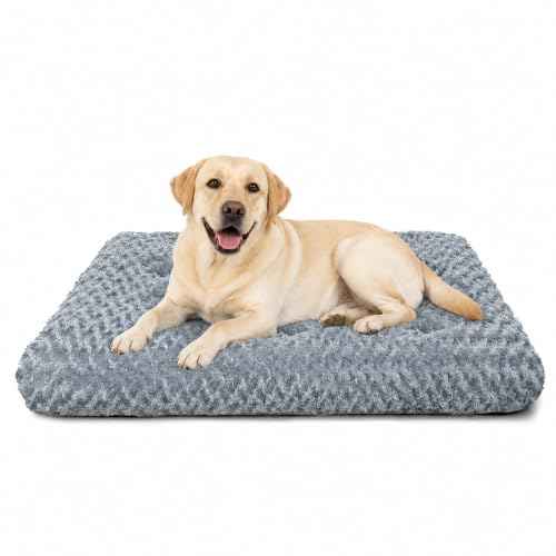 Extra Large Dog Bed (Dark Grey / 47"L x 31"W x 4"Th)