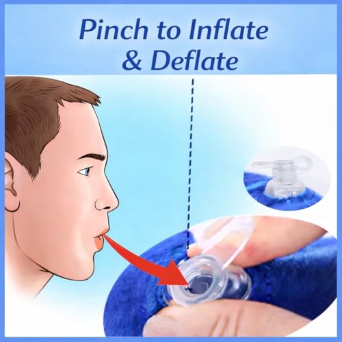 Inflatable Dog Cone Collar Alternative (Blue / L [18"-24"])