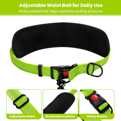 Hands Free Double Dog Leash (Green)