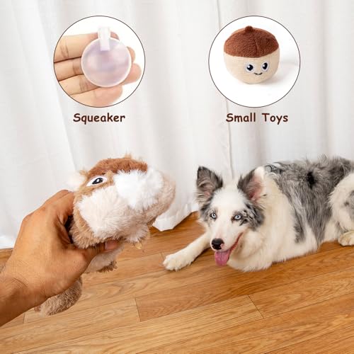 Squeaky Hide and Seek Dog Toys for Small and Medium (Pine Cone)