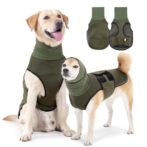 Dog Anxiety Jacket (Large(Chest:20"-24") / Military green)