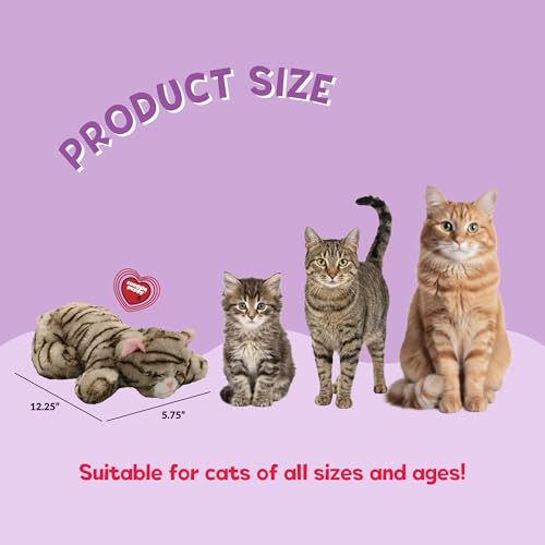 Snuggle Kitty Heartbeat Cat Toy (Tan Tiger)