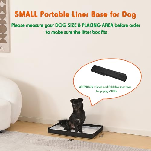 Small Portable Dog Pee Pads Holder for Travel (S 23'' x 15'' for Dog＜ 19" Length)