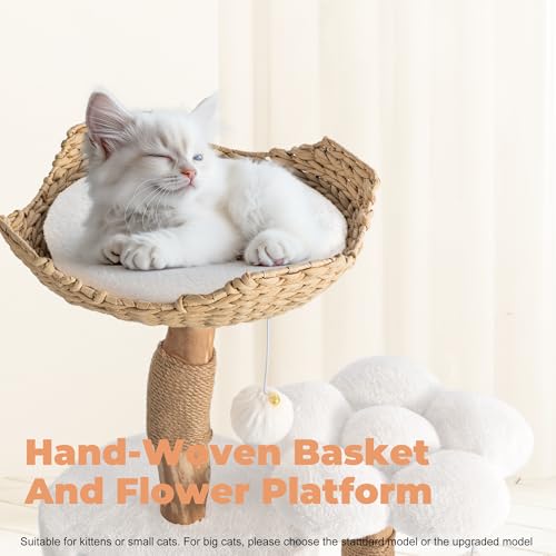 Modern Cat Tree (White / 26.3'')