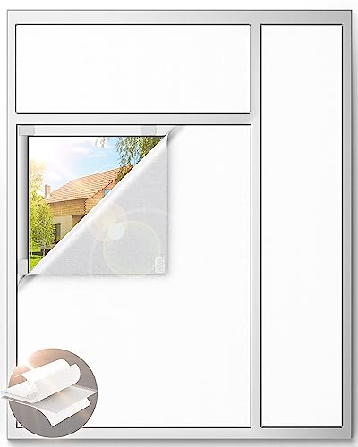 Blackout Curtains for Bedroom (White / 58"W x 100"H)