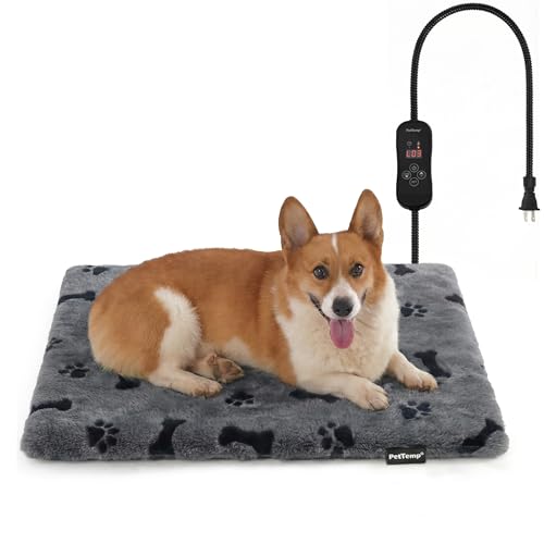 Pet Heating Pad for Cats Dogs (Gray / L: 26" x 20")