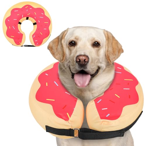 Inflatable Dog Cone (DarkPink / XL(21"-24"))