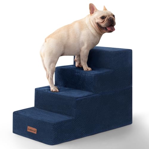 Dog Steps for Bed & Couch (Blue / 4-Step 18.5" H)