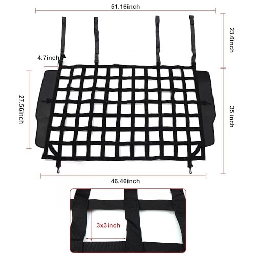 Dog Barrier Divider Net for Jeep Wrangler JK JL Unlimited 4