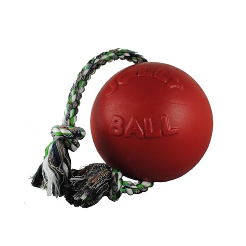 Romp-N-Roll Rope & Ball Dog Toy, 4.5 in Small, Orange (Orange / Small (4.5 in))