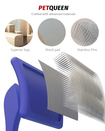 Slicker Brush for Dog (L / Blue)