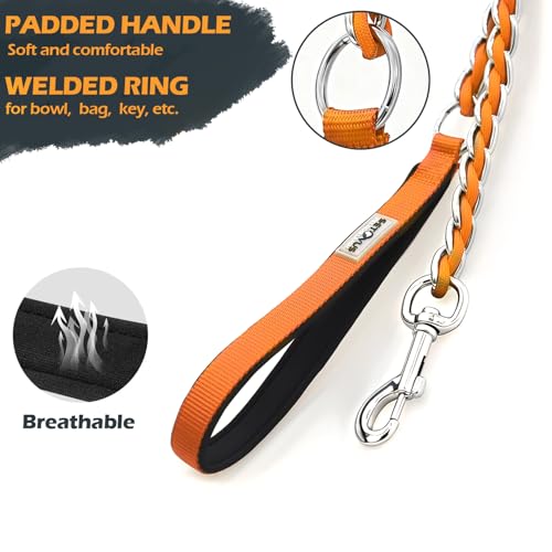 Chain Dog Leash (Orange / 5.2FT(30-80lb))