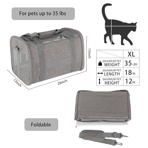 Cat Carrying Case (grey / 20.0"L x 13.0"W x 13.0"H)