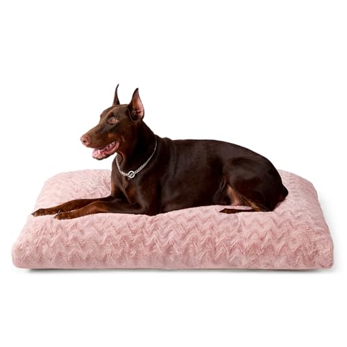 Washable XL Dog Beds Large Sized Dog (Pink / 44" x 32" x 4")
