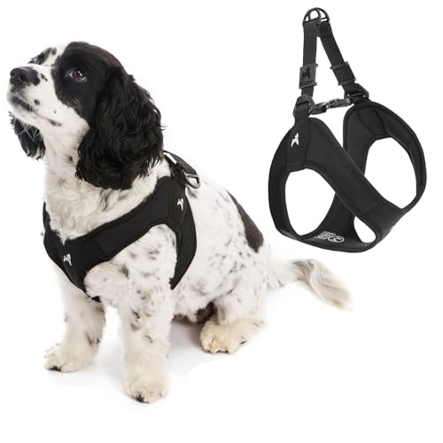 Escape Free Easy Fit Dog Harness (Small chest (16~19.25") / Black)