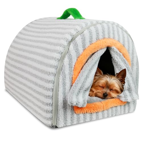 Dog House Indoor for Small Dogs & Cats (Grey / S-16x14x10")