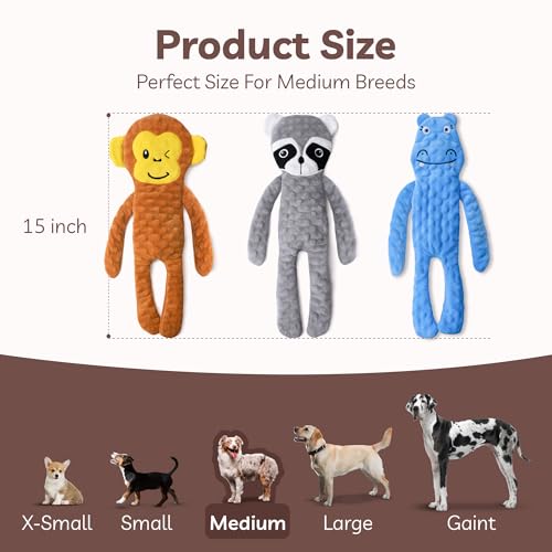 No Stuffing Dog Toys 5 Pack (For Small Breed / 3 Pack - Variety)