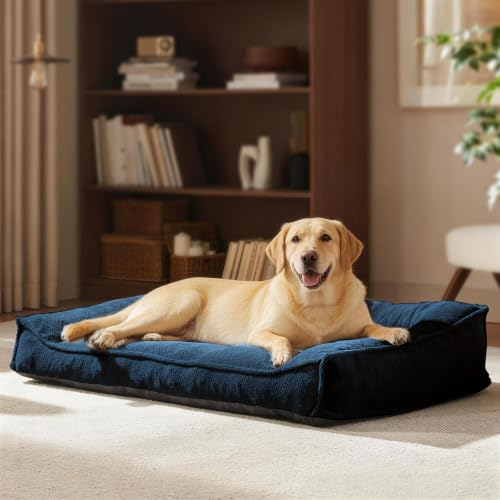 Orthopedic Dog Bed Large Sized Dog (Blue / 38"L x 28"W x 8.5"Th)