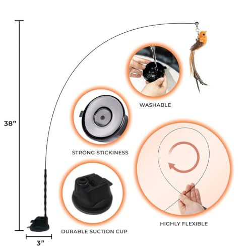 Interactive Bird Simulation Cat Toy Set (Bird Toy Set with 5 Birds)