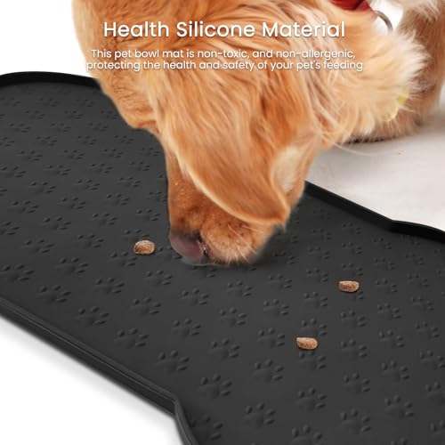 Dog Food Mat Anti (31.8" x 16" / Black)