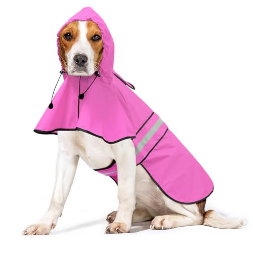 Reflective Puppy Raincoat (Pink / Small)