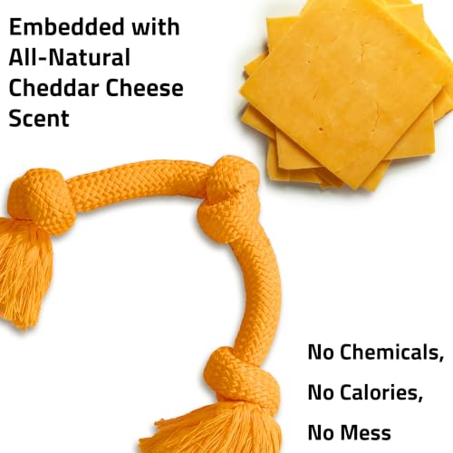 Tug Rope Dog Toys for Large Dogs (Jumbo / Cheddar Cheese)