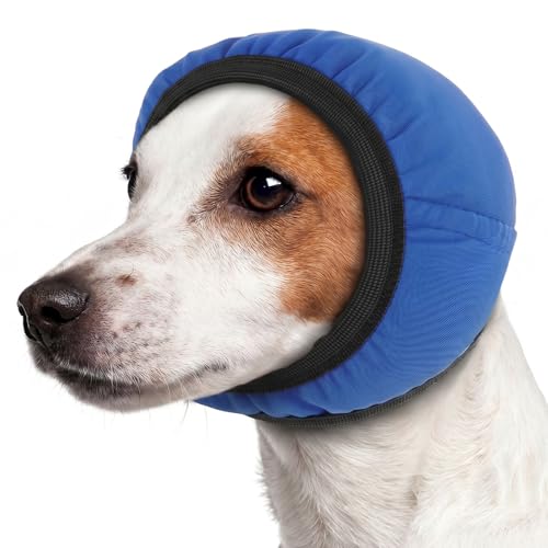 Dog Ear Cover Lightweight (Blue / Medium (Head: 11.8"–15.7"/30-40cm))