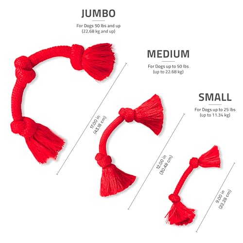 Tug Rope Dog Toys for Large Breed Dogs (Jumbo (VALUE 2-Pack) / Peanut Butter & Beef)