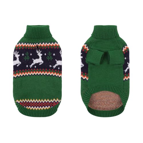 Small Dog Christmas Sweater for Medium Dogs Girl (Medium / Christmas Deer)